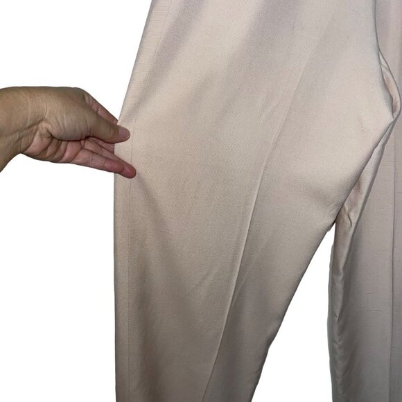 Harve Bernard Vintage Womens Trouser Pants Size 6 Peach High Rise Pleated Front - Picture 9 of 14